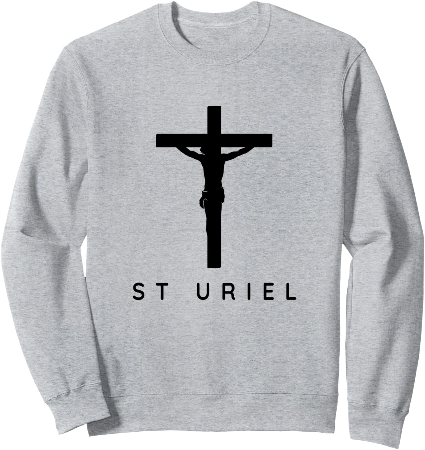 

Толстовка с традиционной католической молитвой архангела Уриэля Archangel Uriel Costume / Catholics Cosplay, серый