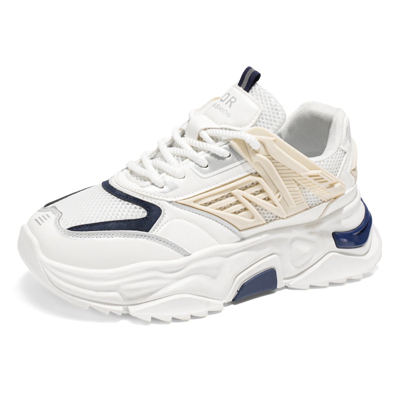 

Дышащие, легкие, износостойкие, нескользящие, низкие, массивные кроссовки для мужчин TONYBEAR, White