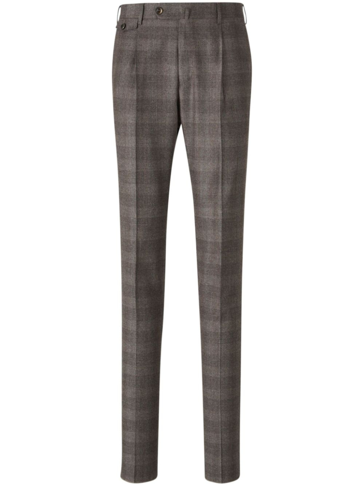 

PT Torino брюки в клетку Prince of Wales, нейтральный цвет