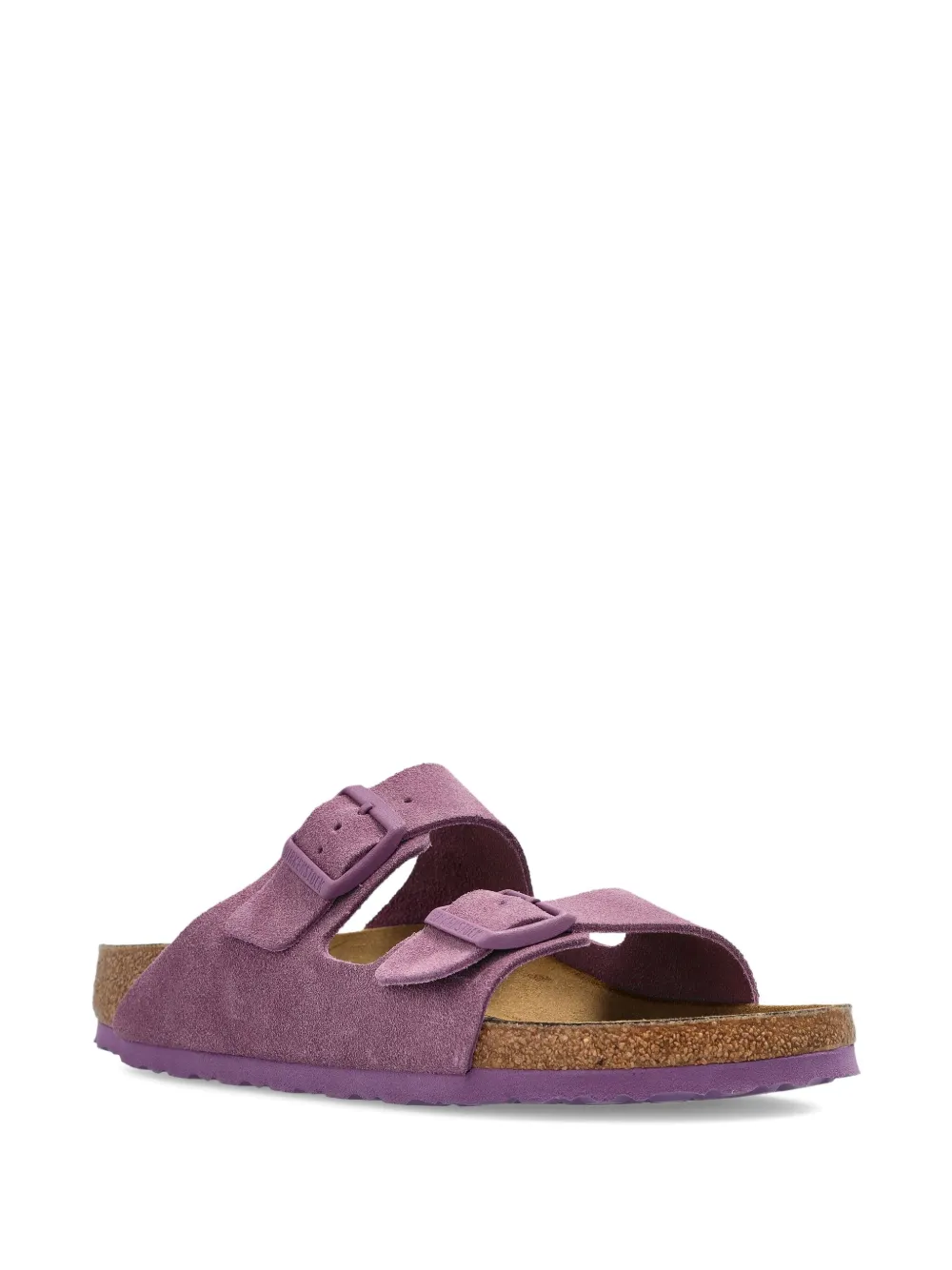 Замшевые сандалии с двумя пряжками на плоской подошве BIRKENSTOCK, розовый — фото 4