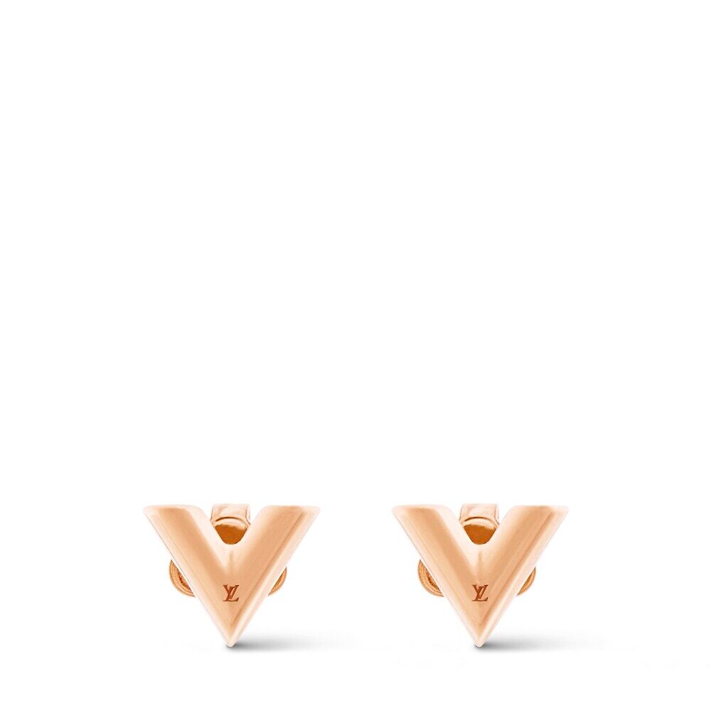 

Серьги-гвоздики Essential V Louis Vuitton, розовый