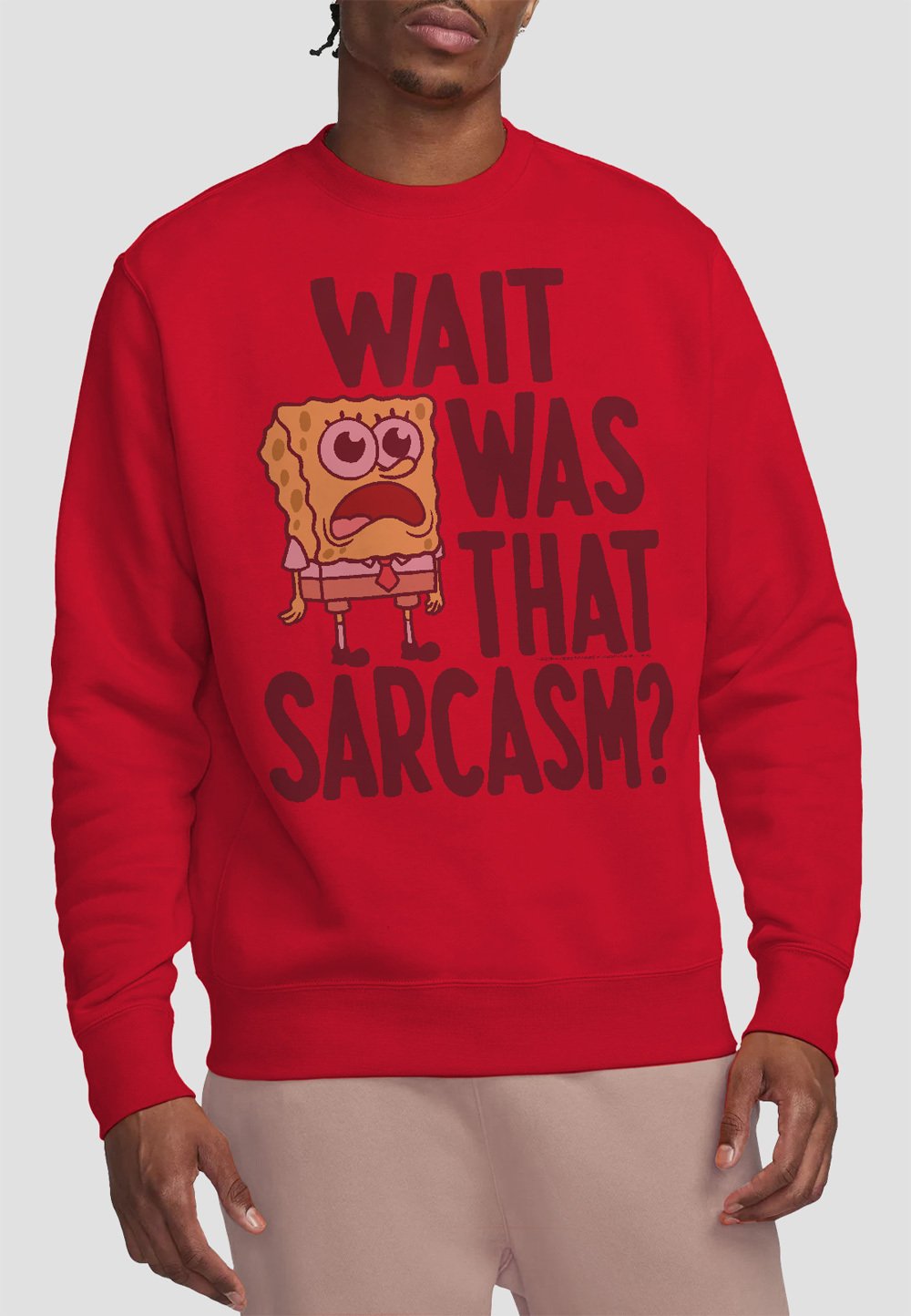 

Толстовка SPONGEBOB SARCASMALL Cotton Soul, красный
