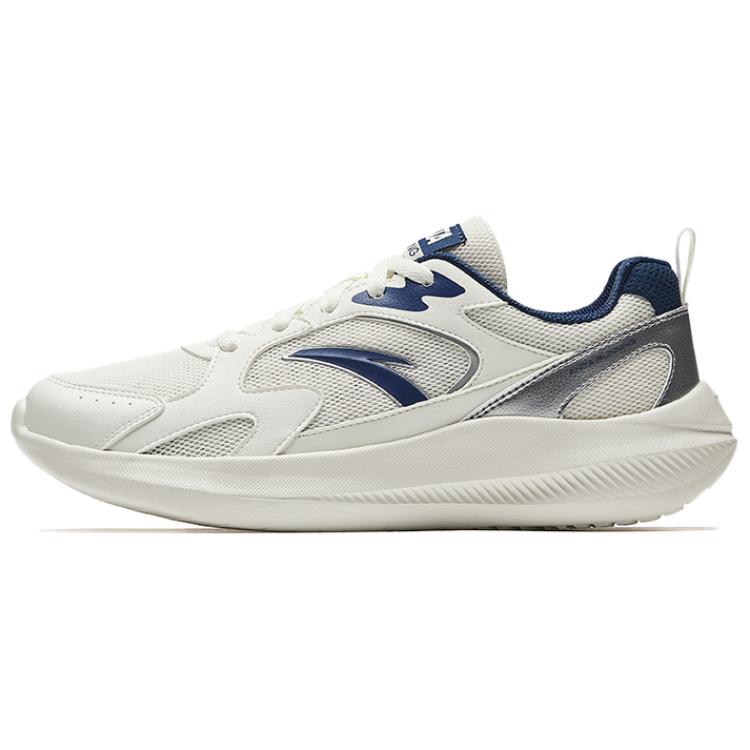

ANTA Беговые кроссовки мужские бело-голубые из коллекции Running Collection с амортизацией, дышащие, противоскользящие, низкие, для повседневных тренировок, цвет White Blue