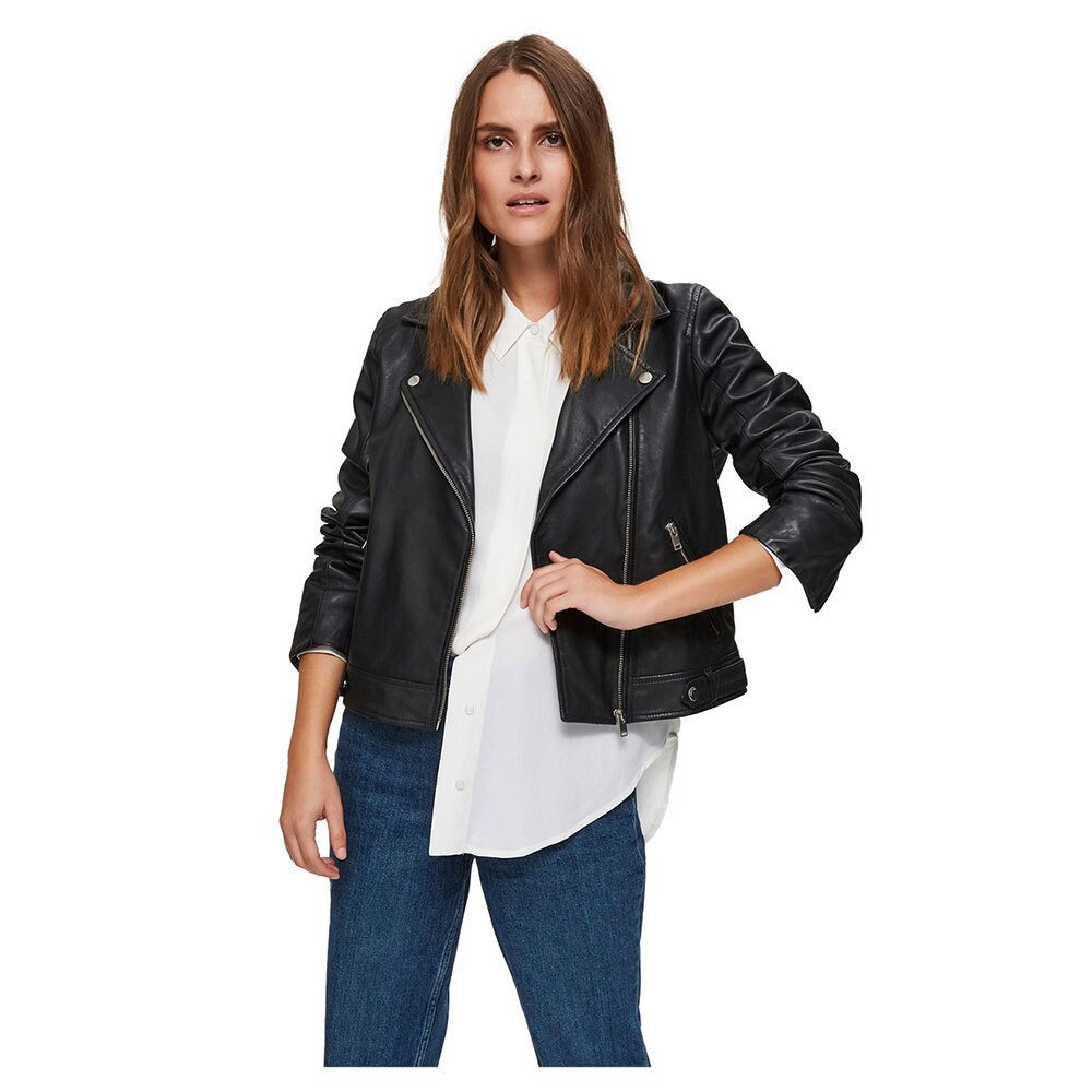 

Куртка Selected Katie Leather, черный