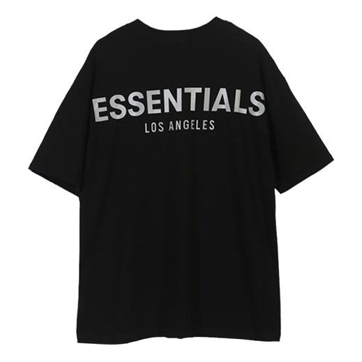 

Футболка Fear of God Essentials LA Short Sleeve T-Shirt 'Black White' FOG-SS20-004, черный
