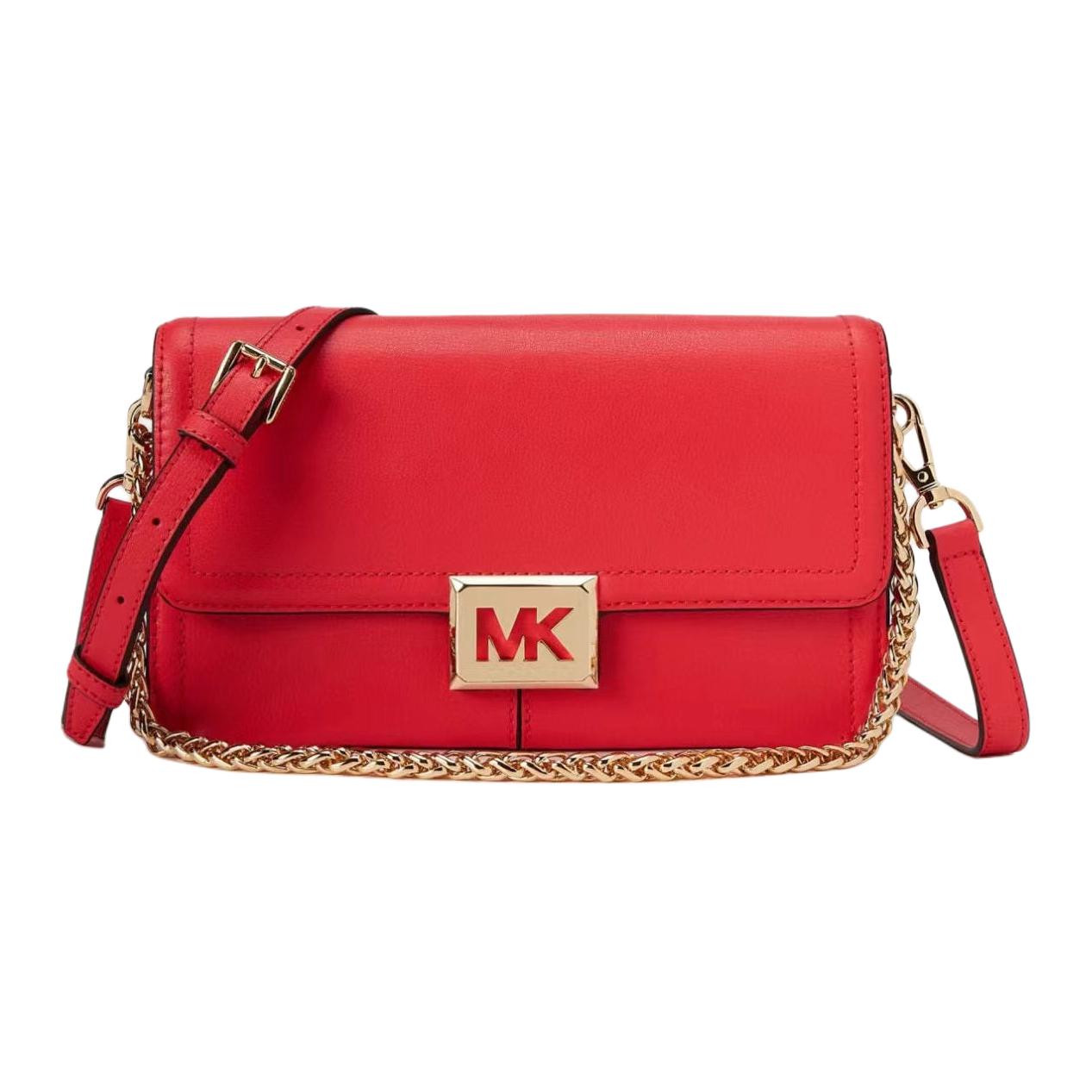

MICHAEL KORS Соня Кожаная Сумка Через Плечо Средний Женский Кораллово Красный