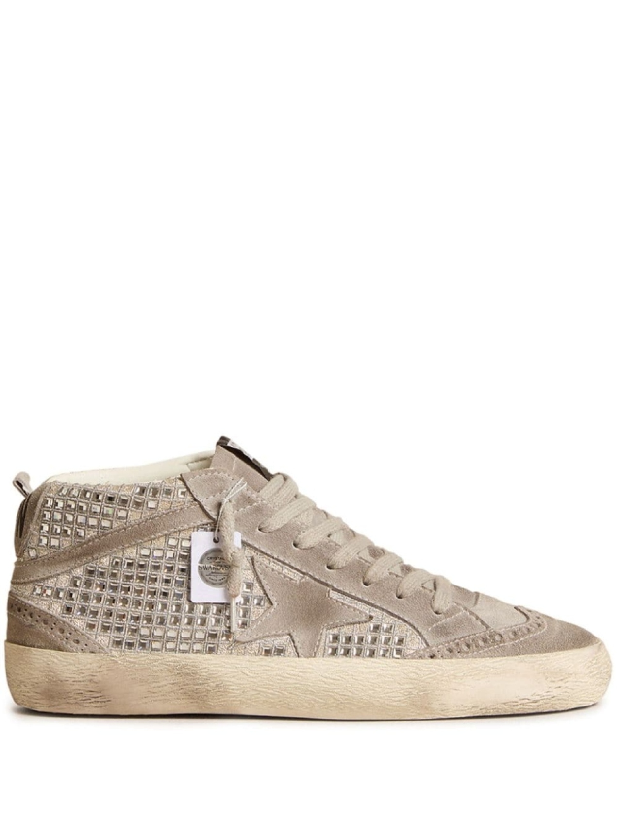 

Golden Goose кроссовки Mid Star, нейтральный цвет