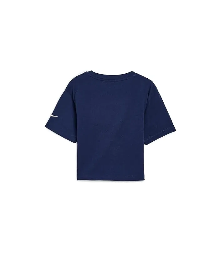 Детский комплект из футболки и велосипедок Nike Kids Lace It Up, University Blue — фото 2