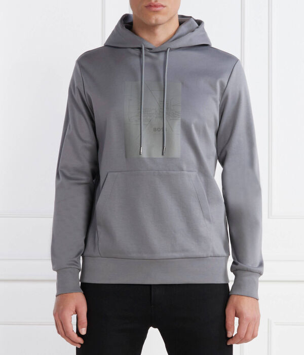 

Свитер грязный зеркало Regular fit Boss Green, серый