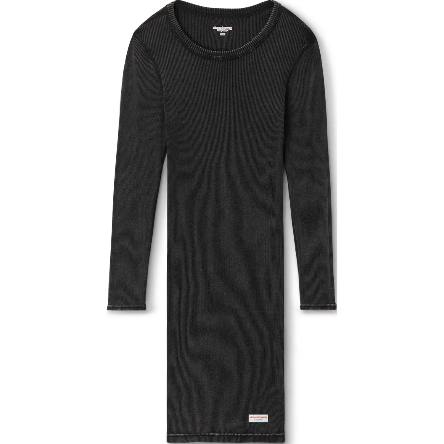 Alexander Wang Платье с длинным рукавом для женщин черное