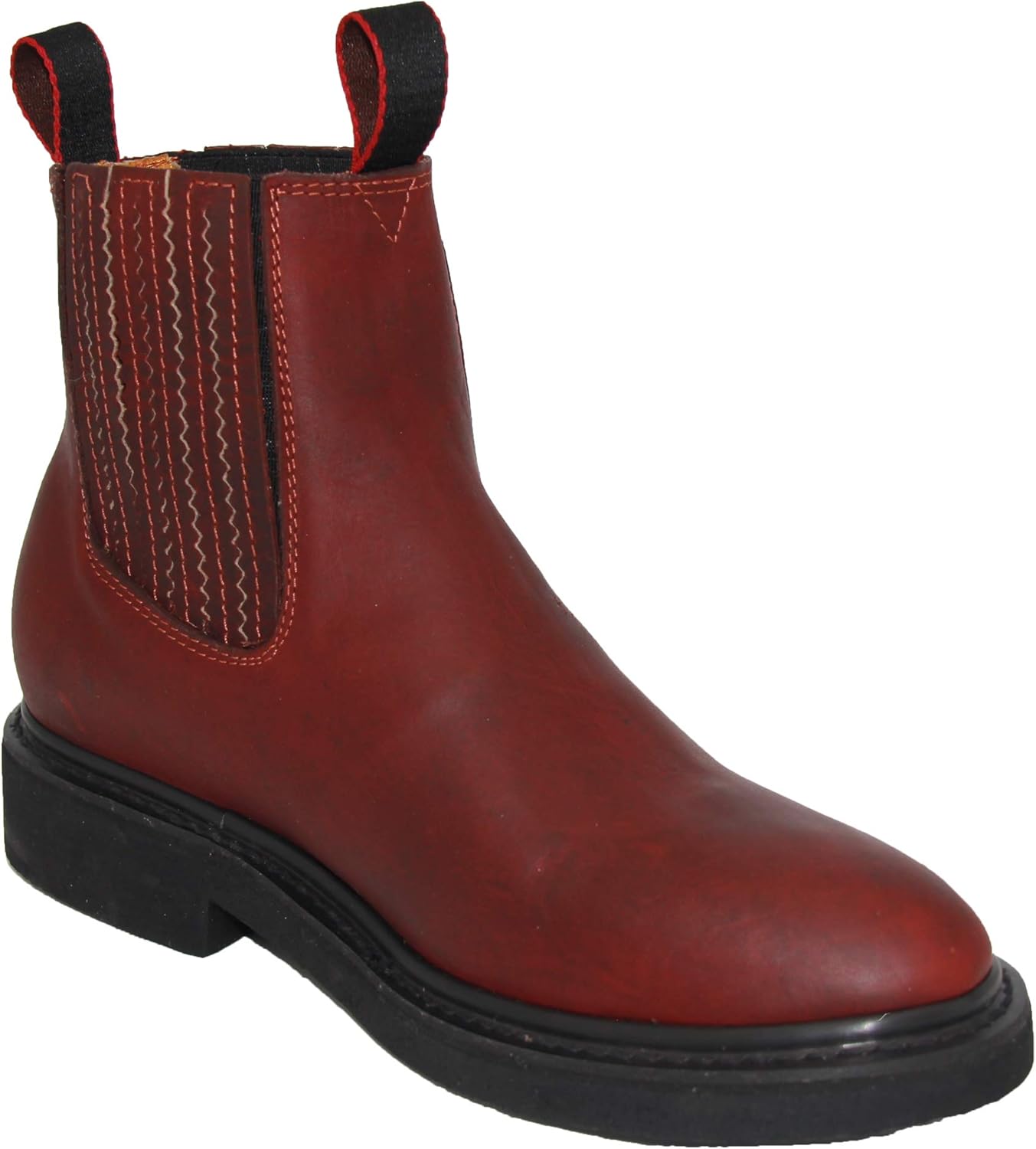 

Мужские короткие кожаные ковбойские ботинки Western Shops, мужские кожаные ботинки The Western Shops, винный