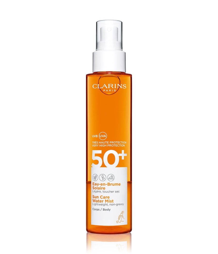 

Солнцезащитный спрей CLARINS UVA/UVB 50+ Eau-en-Brume Solaire, 150 ml
