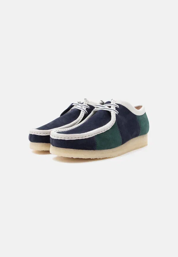 Ботинки повседневные Clarks Originals Wallabee casual lace ups, сине-зеленый — фото 2