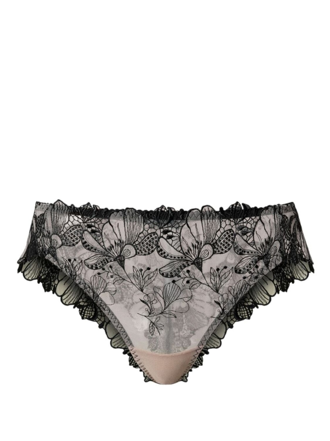 

Трусики TWINSET из вышитого тюля, черный