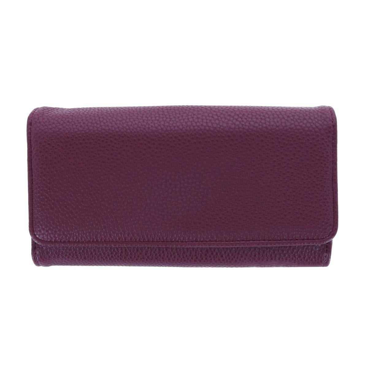 

Женский однотонный кошелек-клатч Bianca из веганской кожи Buxton, цвет oxblood