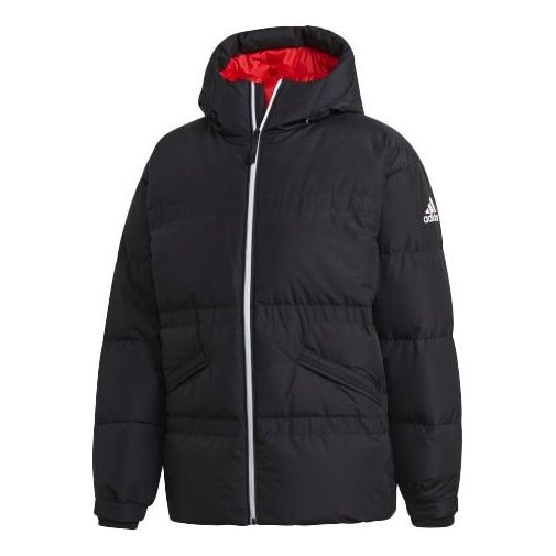 

Пуховик adidas Outdoor Casual Sports hooded down Jacket Black, черный