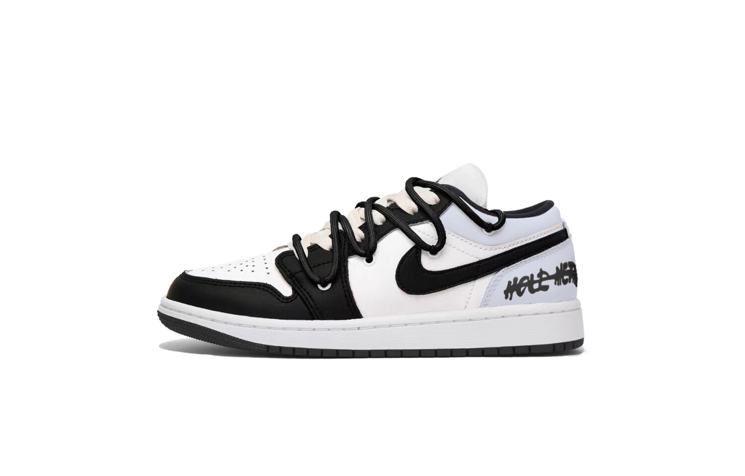 

Кроссовки Air Jordan 1 Vintage Basketball Shoes Women's Low-top University Blue/Black/White, синий