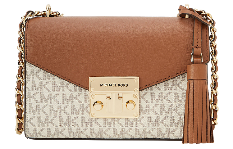 

MICHAEL KORS Сумка через плечо Rose Cow Leather Small Women's Vanilla White/Acorn Brown