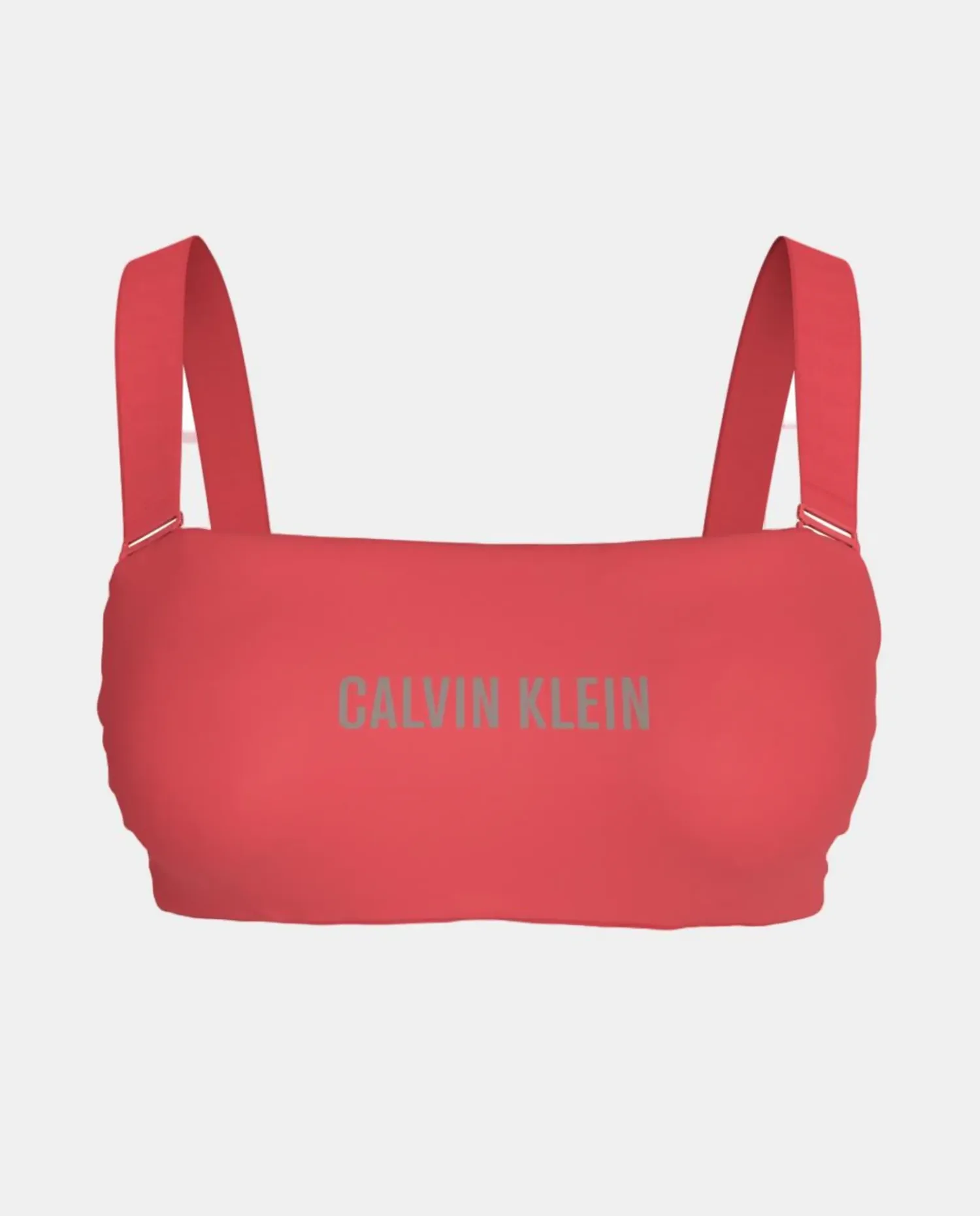 Верхняя часть бикини в стиле бандо Calvin Klein, красный — фото 3