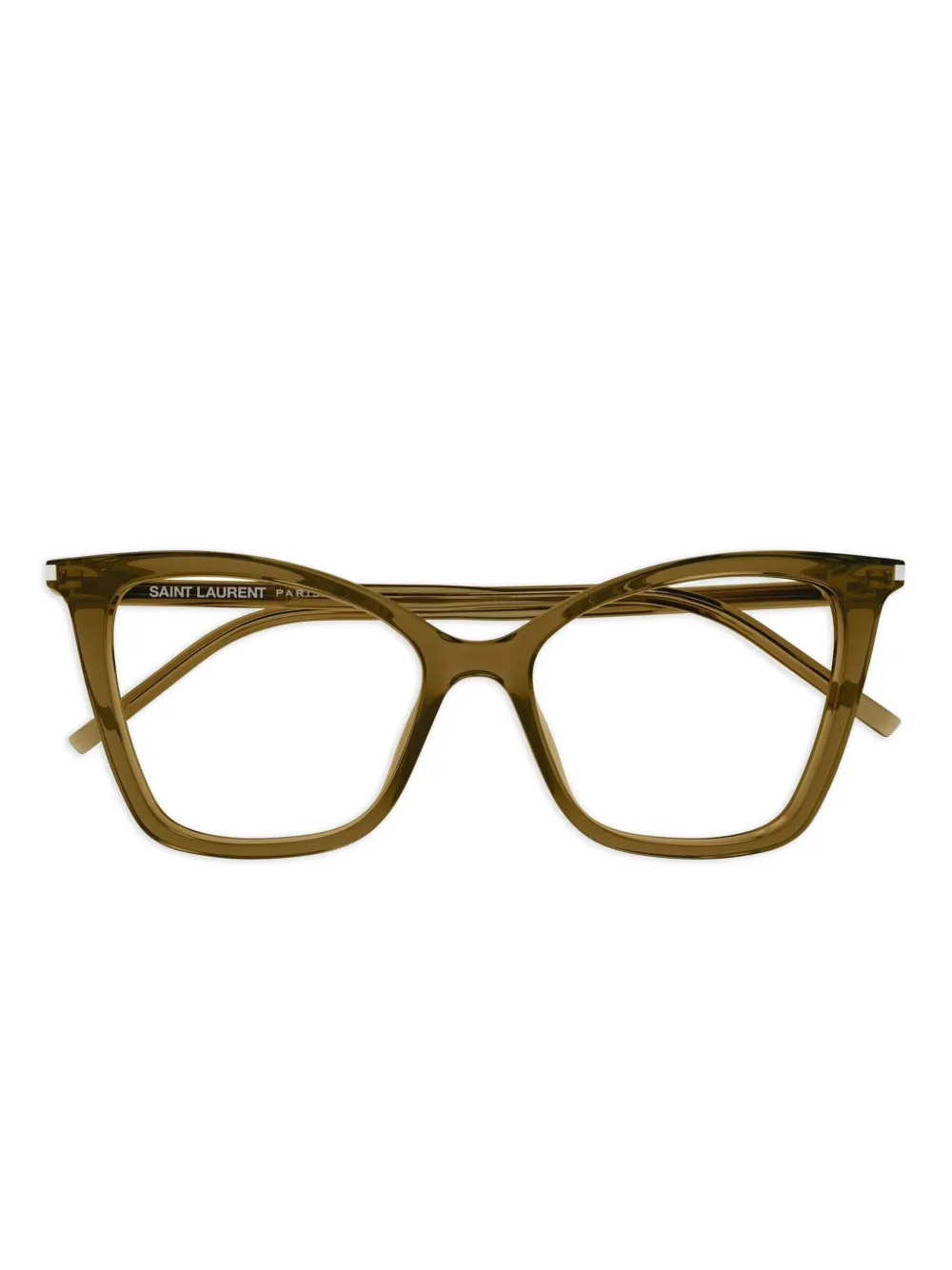 

Очки в оправе «кошачий глаз» Saint Laurent Eyewear, коричневый