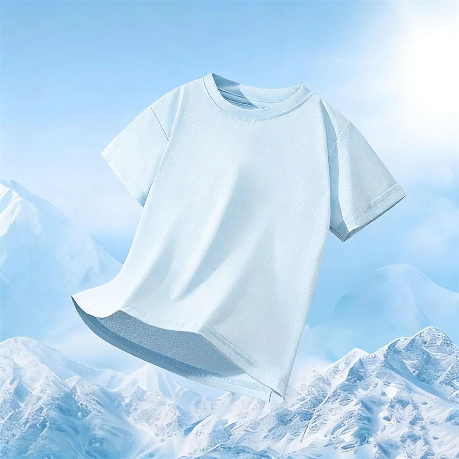 Футболка детская, летняя, дышащая, Zzalalana, Light Blue — фото 3
