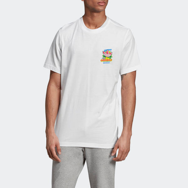 Футболка originals bodega popsicle back printing short sleeve white Adidas, белый — фото 3