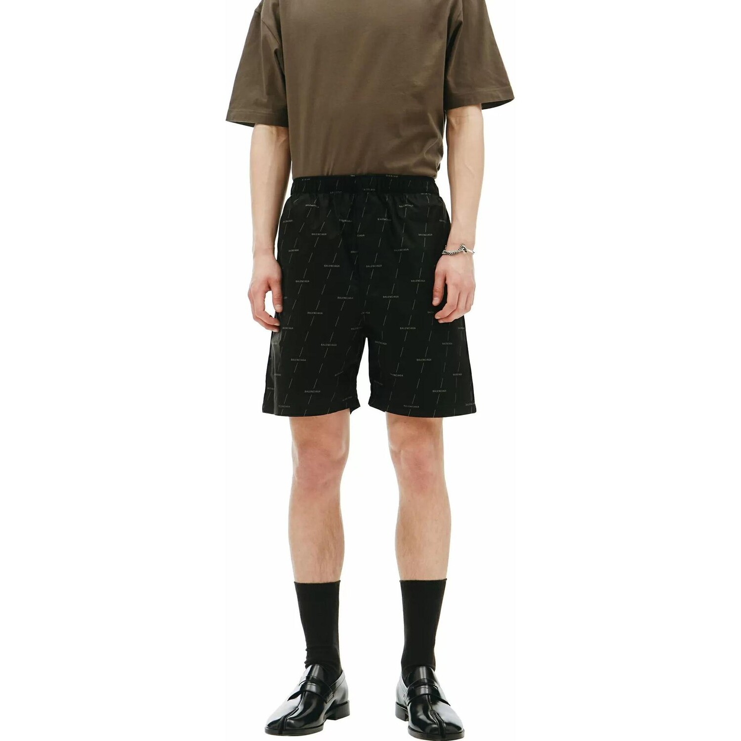 

Повседневные шорты мужские черные Balenciaga, черный