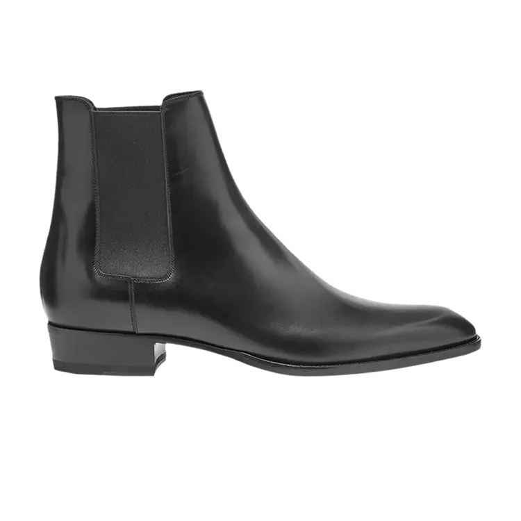 

Ботинки Saint Laurent Wyatt 30 Chelsea Boot Black, черный