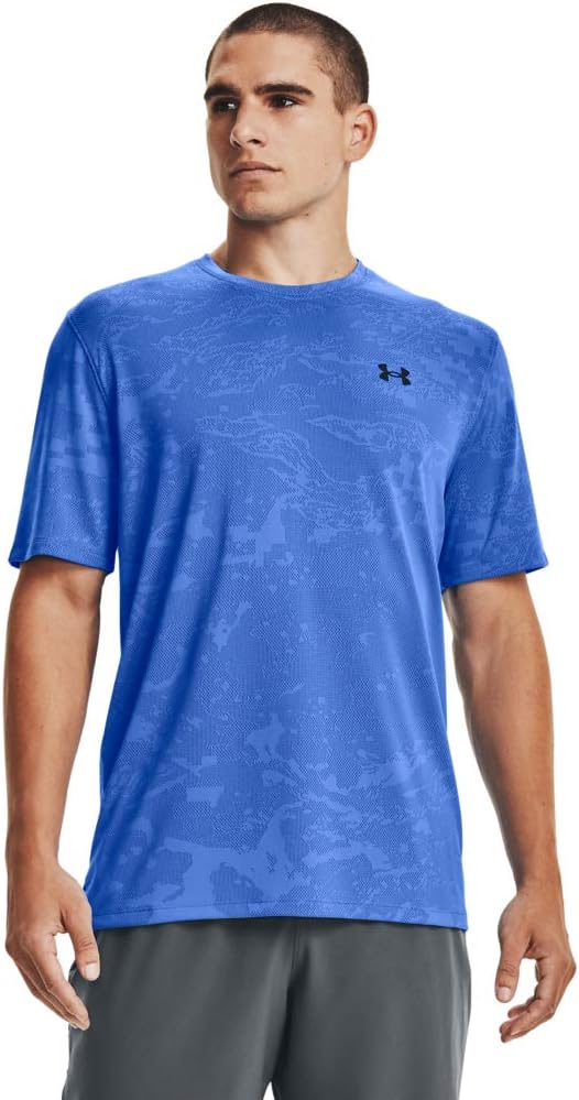 

Мужская тренировочная футболка с коротким рукавом Under Armour Vent Camo, Blue Circuit (436)/Black, Черный, Мужская тренировочная футболка с коротким рукавом Under Armour Vent Camo, Blue Circuit (436)/Black