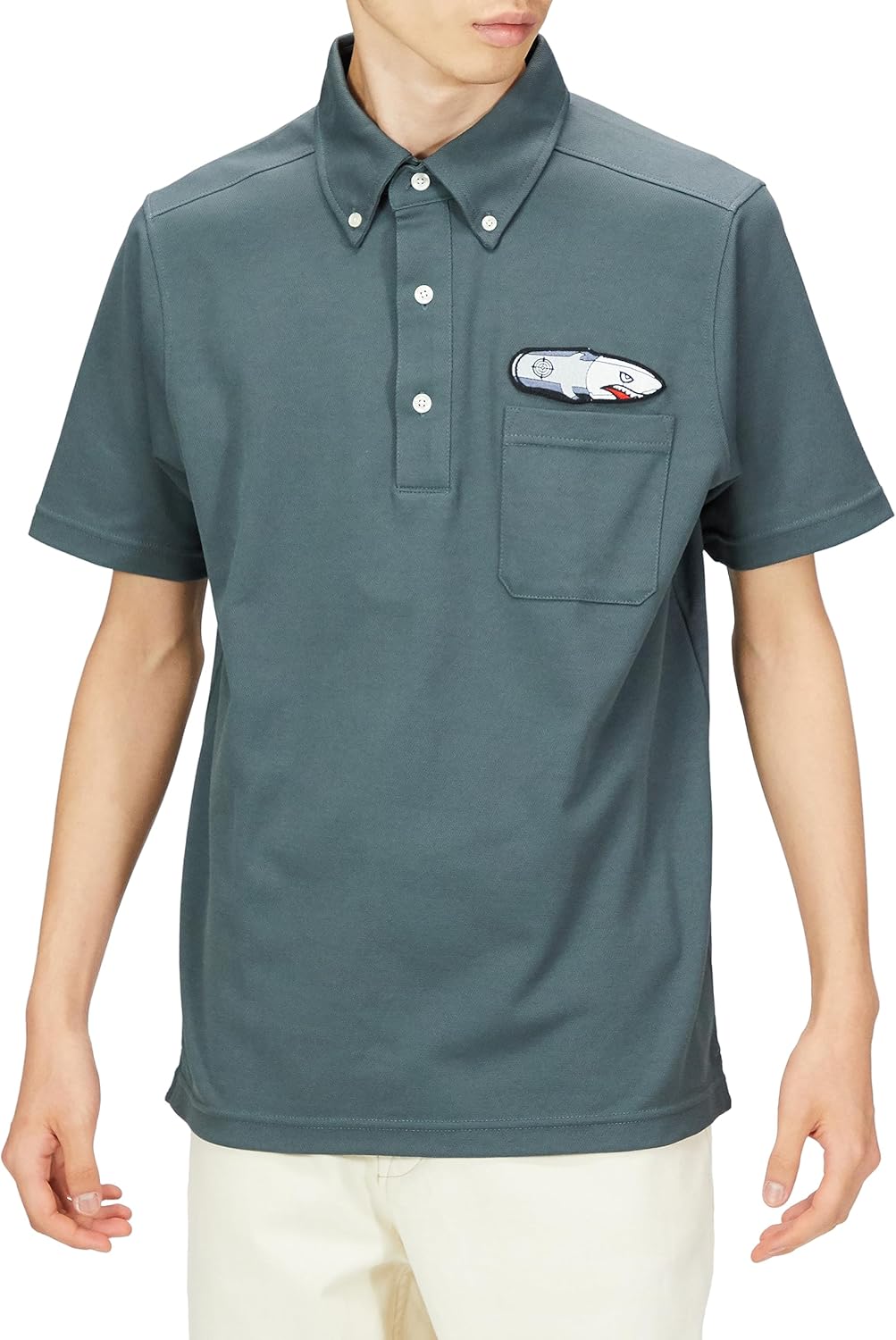 

Футболка-поло F-Style F-SD021123, с эмблемой армии США, влагоотводящая, быстросохнущая, с карманами, на пуговицах, с коротким рукавом, темно-серая