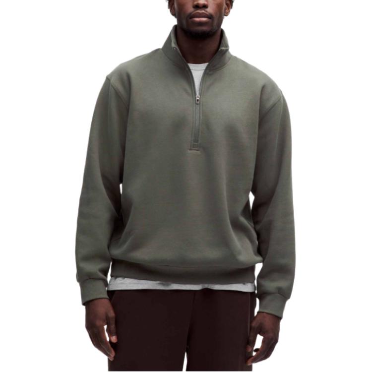 

Мужская толстовка Steady State с половинной молнией Lululemon, slate коричневый/sebo