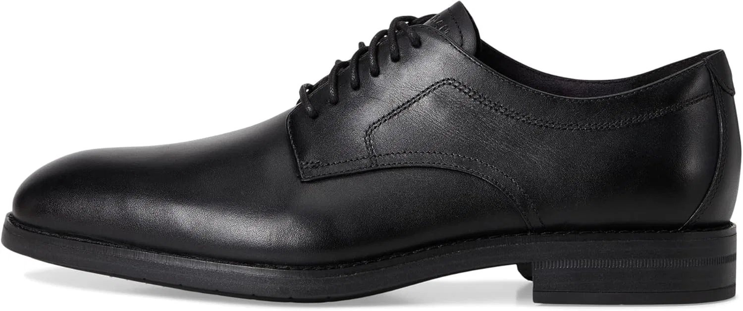 Мужские туфли Cole Haan Grand Harmon с гладким носком, Black Waterproof — фото 4