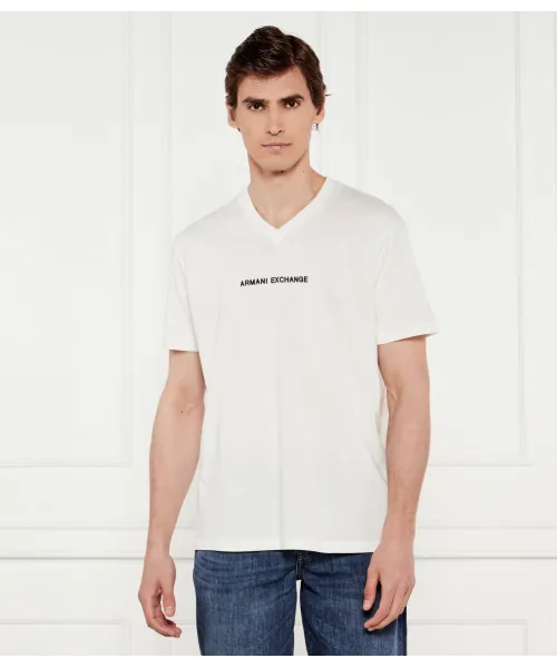 

Футболка Regular fit Armani Exchange, бежевый