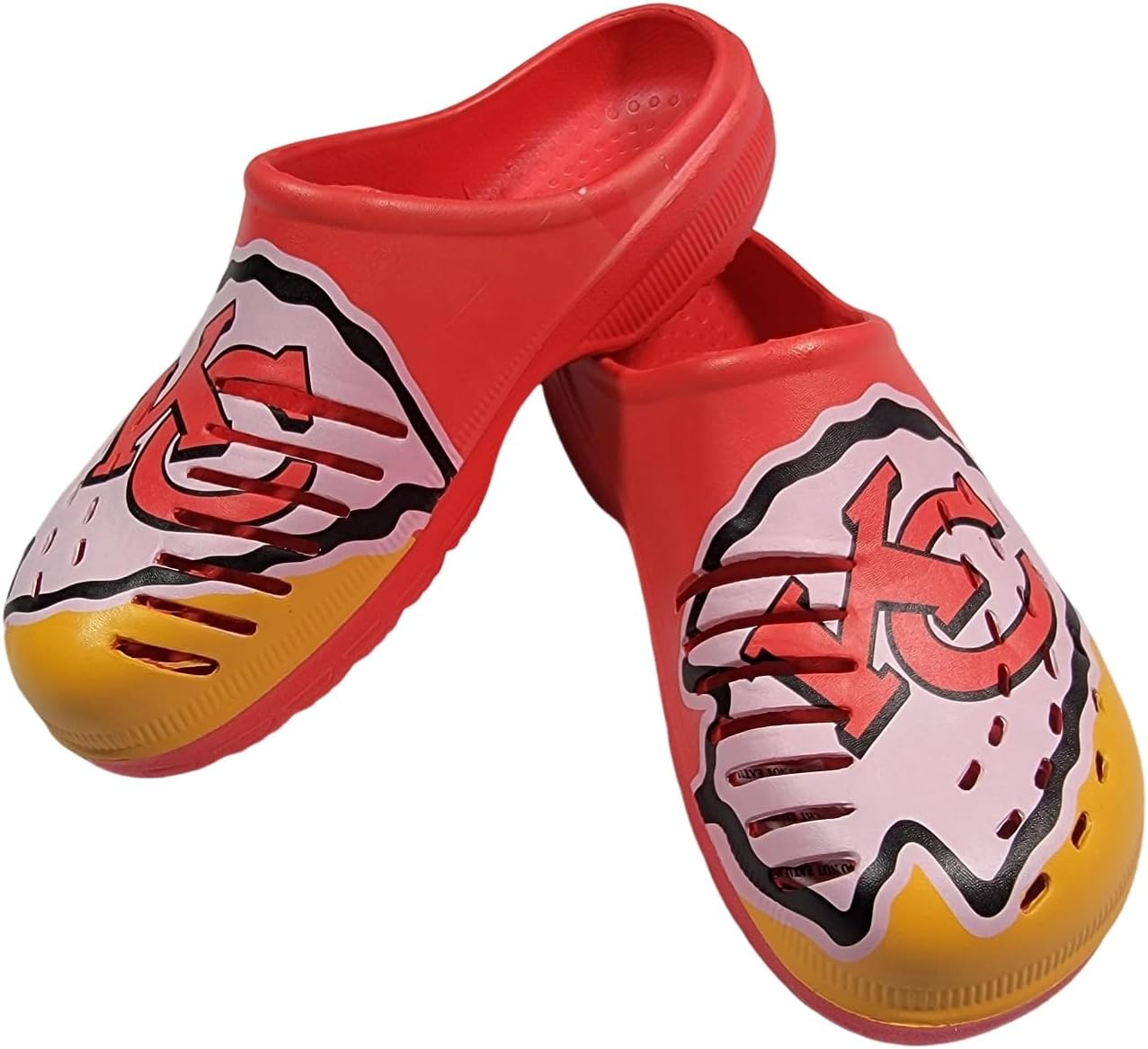 

Мужские сабо FOCO NFL с крупным логотипом команды, удобные водонепроницаемые слипоны, Kansas City Chiefs