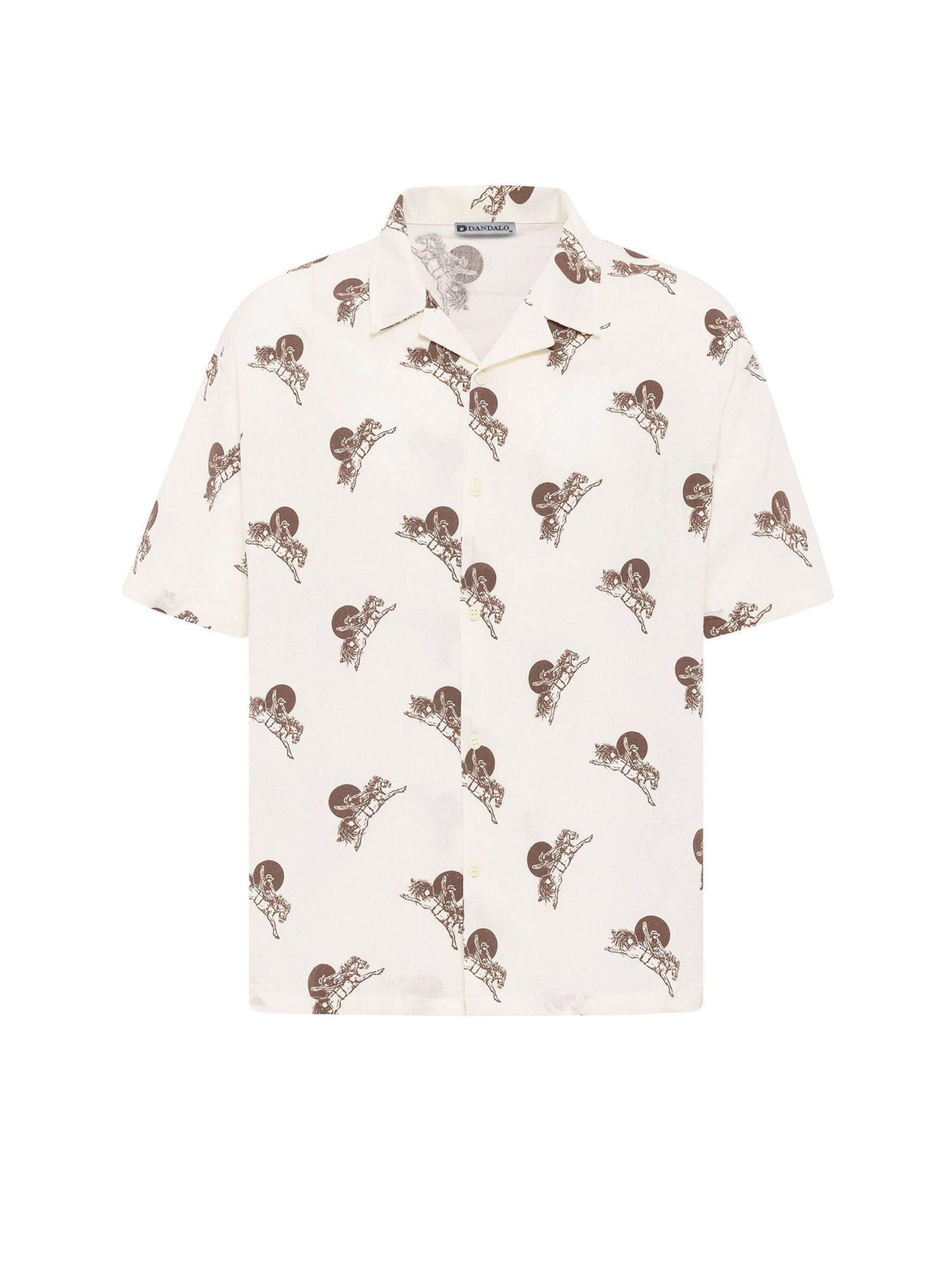 

Dandalo Рубашка на пуговицах комфортного кроя в цвете экрю