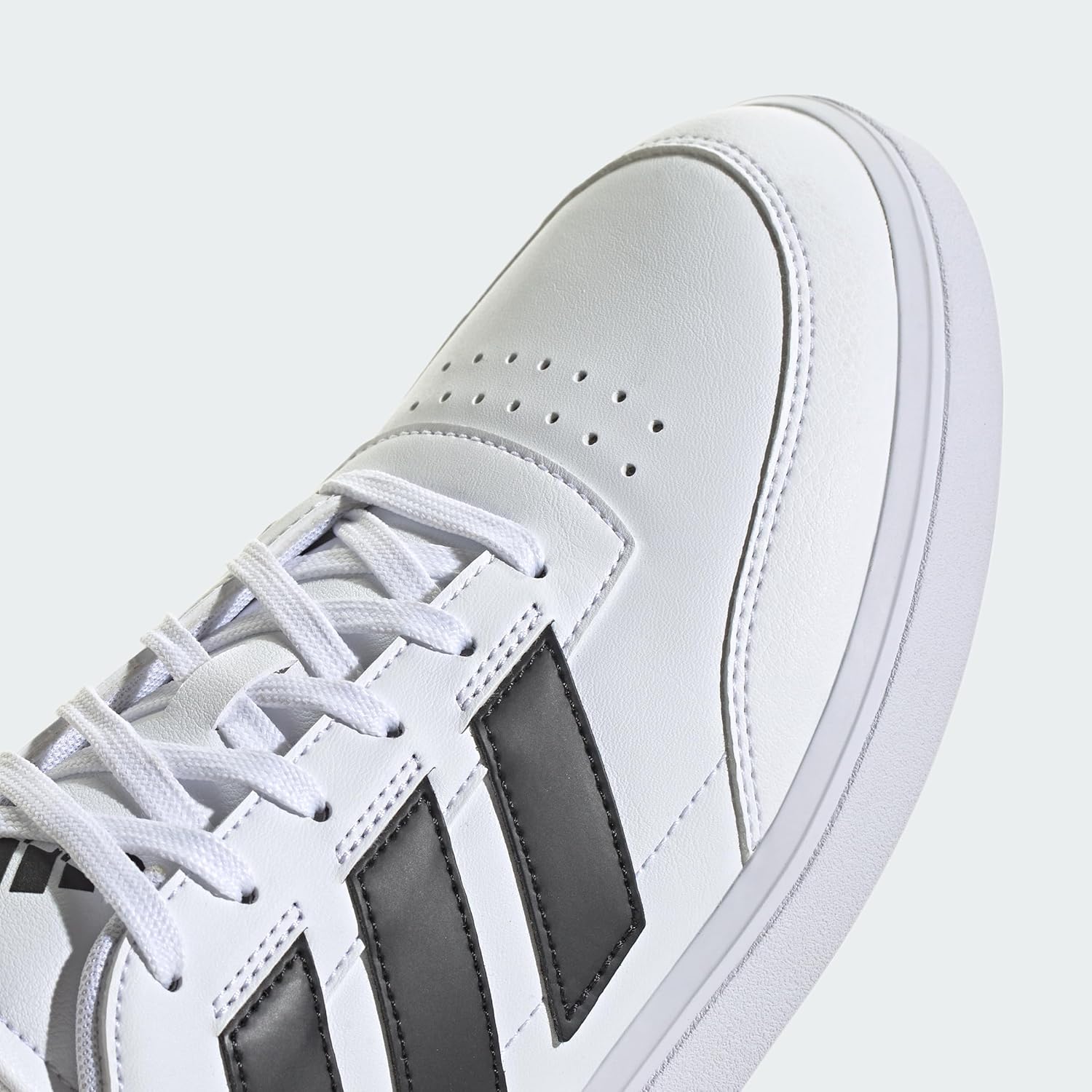 Мужские кроссовки Adidas Courtblock, белый/черный — фото 4