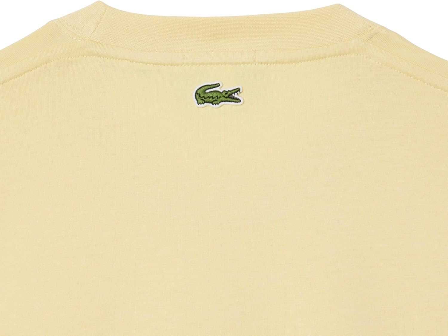 Мужская хлопковая футболка с логотипом Lacoste, Sesame — фото 3