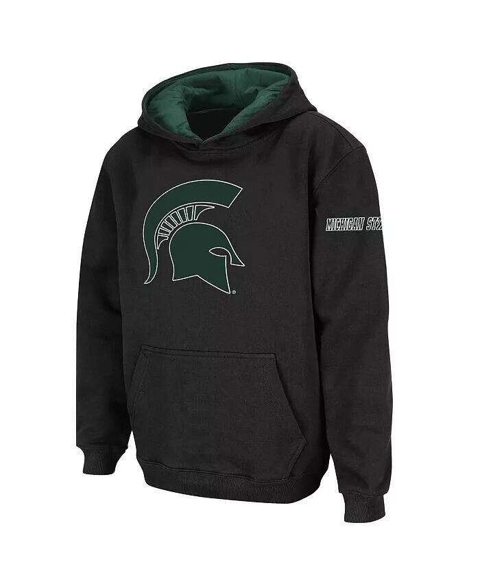 Пуловер с капюшоном и большим логотипом Big Boys Michigan State Spartans Stadium Athletic, серый — фото 2