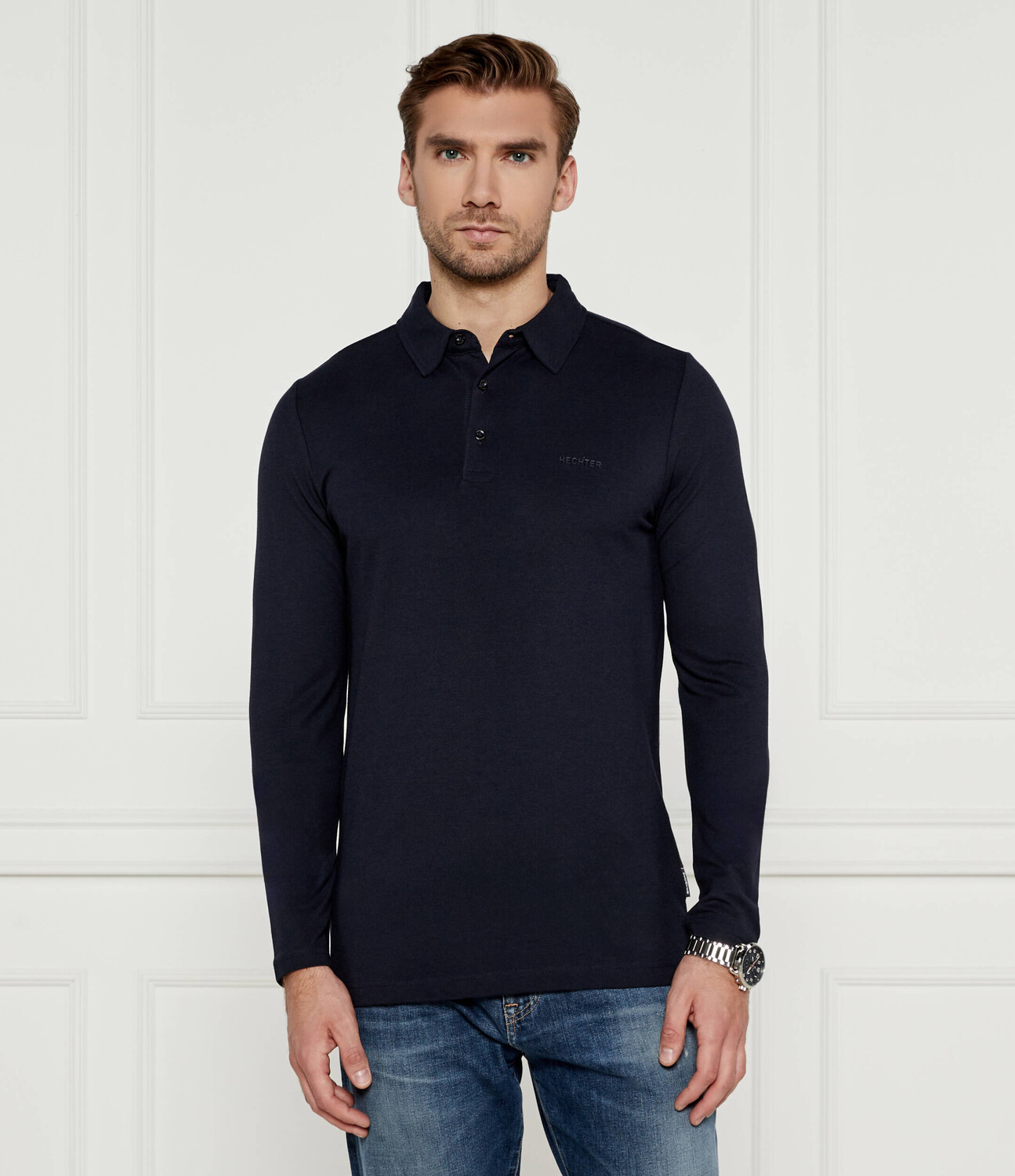 

Поло Hechter Paris Regular Fit, темно-синий