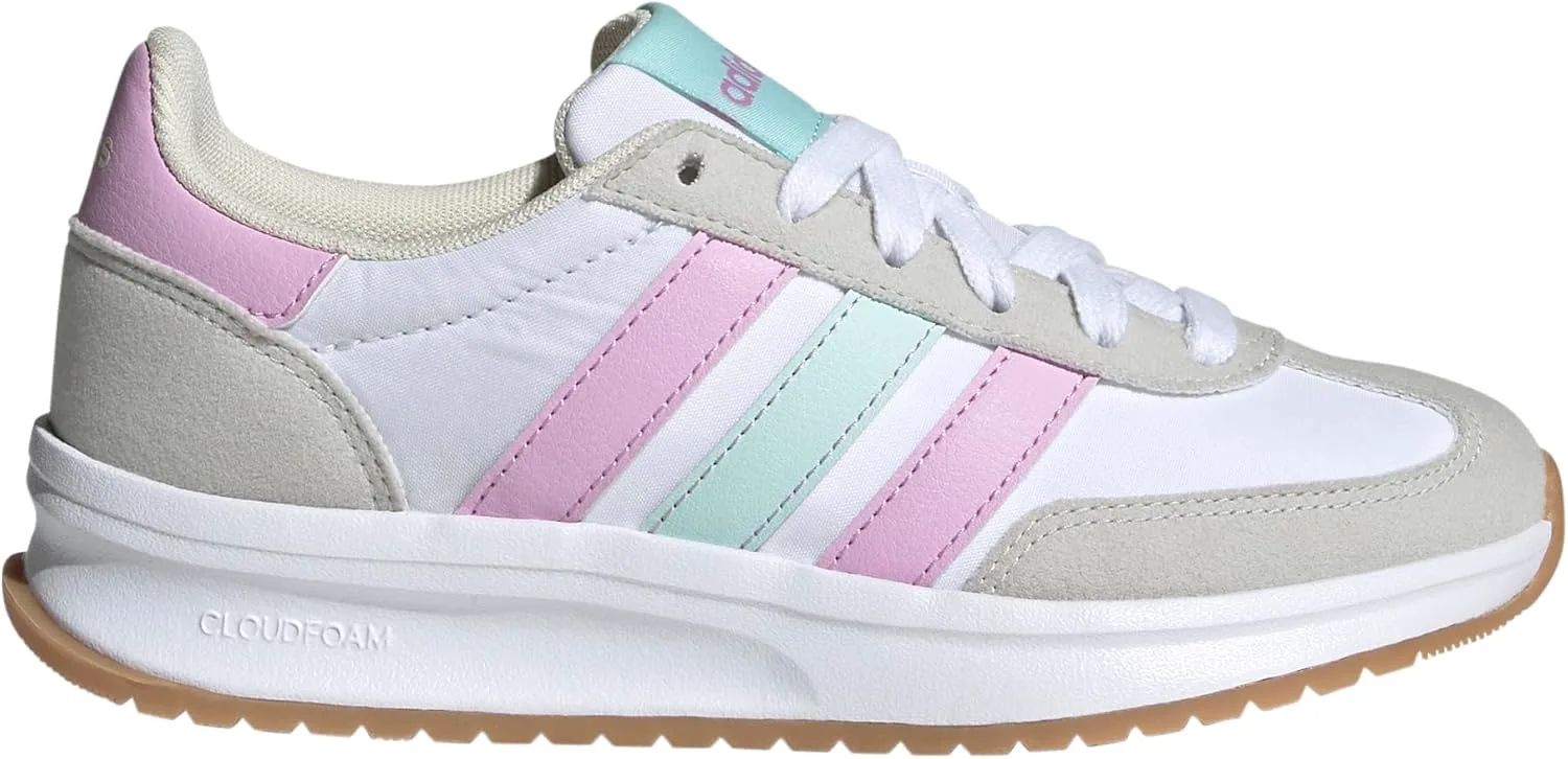 Adidas детские кроссовки Unisex Run 70s 2.0, белый/сиреневый/мятный — фото 4