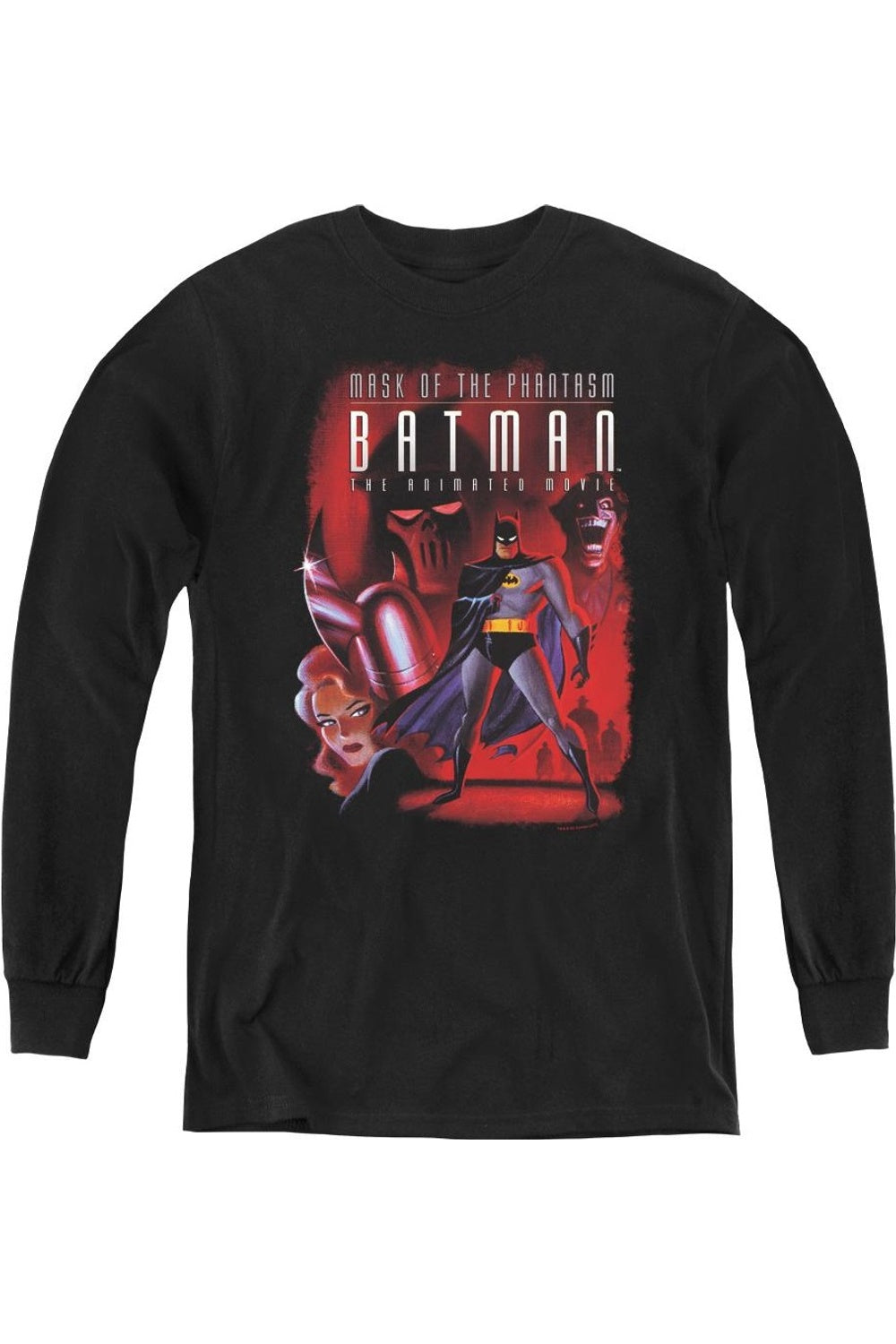 

Футболка с длинным рукавом для подростков Batman Phantasm Cover Gildan, черный