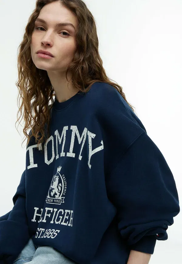 Свитшот Tommy Hilfiger, темно-синий — фото 4
