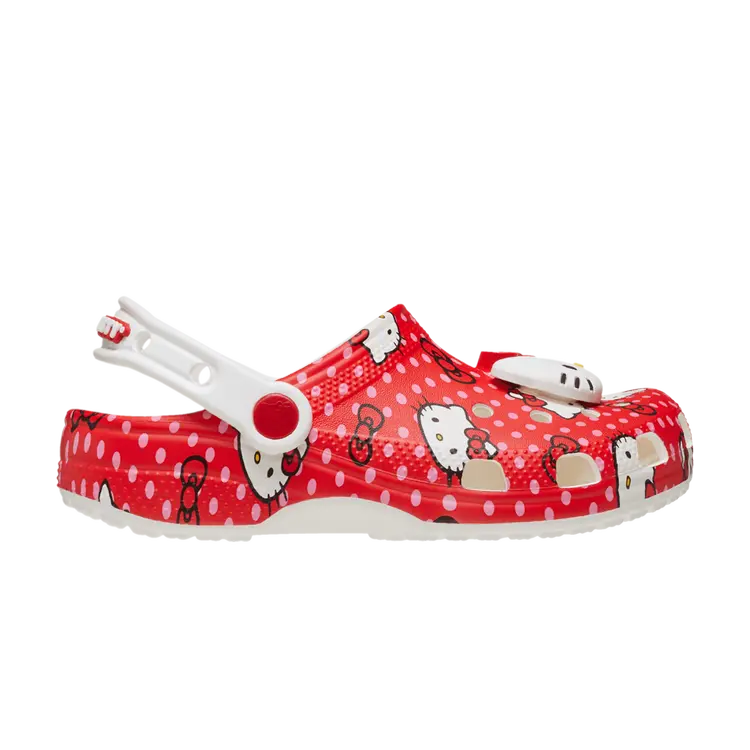 

Кроссовки Hello Kitty x Classic Clog Toddler, цвет Red Polka Dots