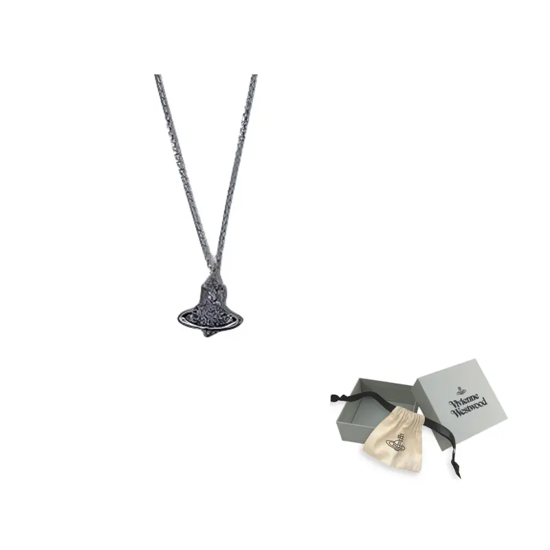 

Кулон на цепочке с орнаментом Vivienne Westwood, серебряный