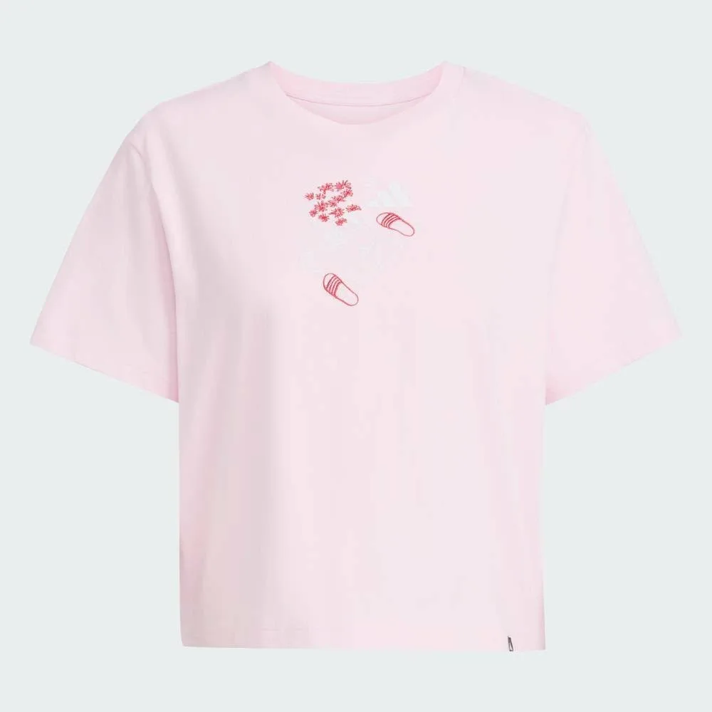 Мини-футболка с графическим принтом Adidas, pink — фото 4
