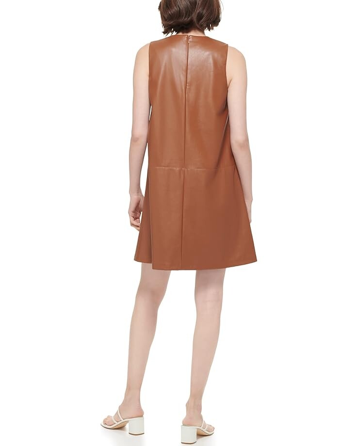 

Платье Calvin Klein Short A-Line PU Dress, цвет Tortoise