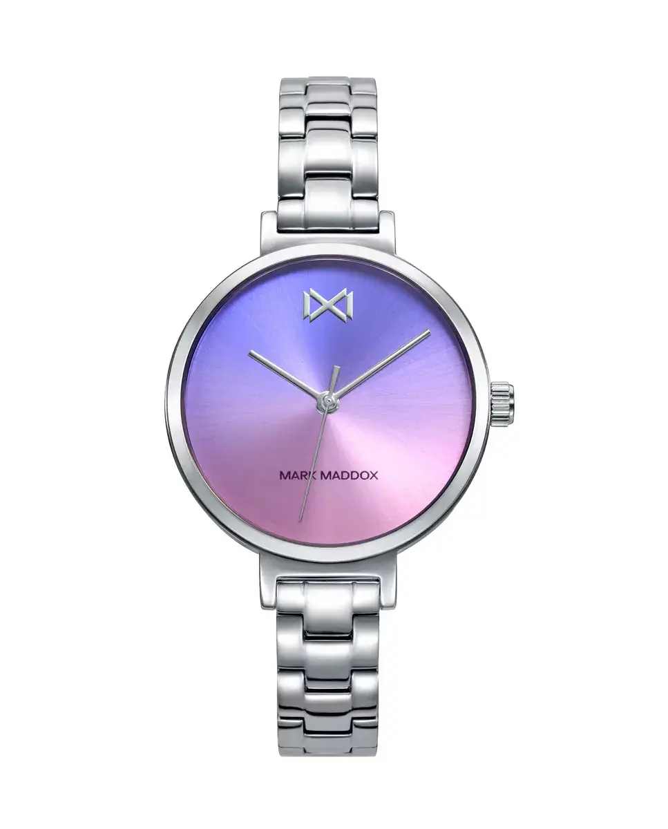 

Женские часы Tooting с тремя стальными стрелками и браслетом Mark Maddox, серебрянный