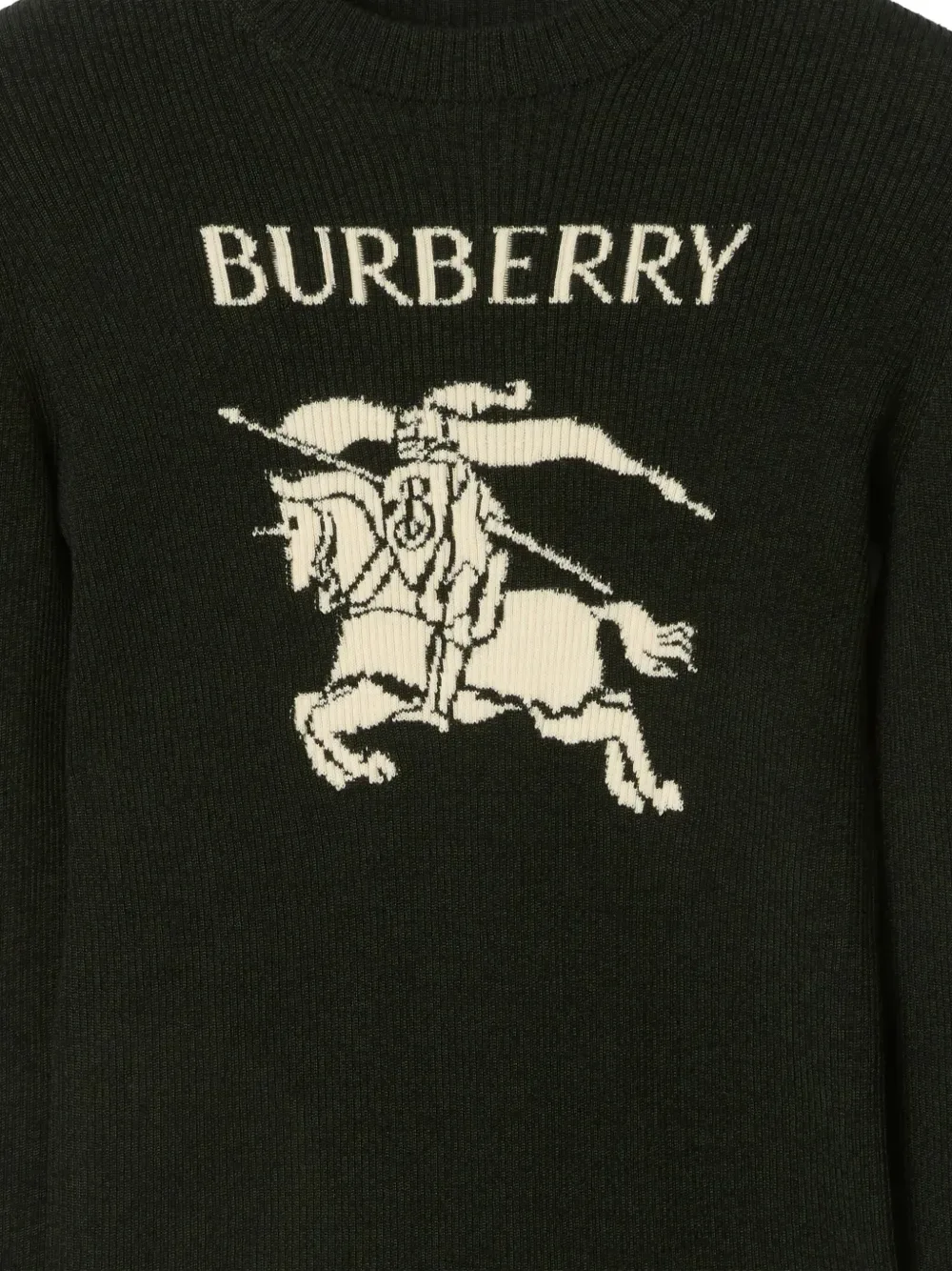 Свитер с круглым вырезом BURBERRY, черный — фото 4
