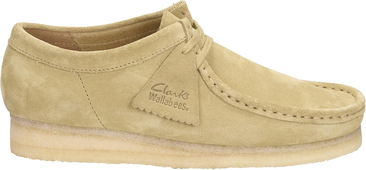 Мужские кроссовки Clarks Originals Wallabee из кленовой замши (бежевый) — фото 3