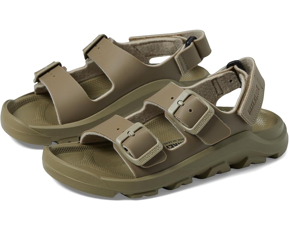 

Сандалии Birkenstock Kids Mogami Hook and Loop, цвет Faded Khaki